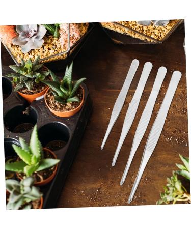 Plafope 4-Part Pink Eyelash Extension Tweezers Set - Stainless Steel Precision Tools for Perfect Eyelashes & Garden Tasks - Buy Online on GoSupps.com