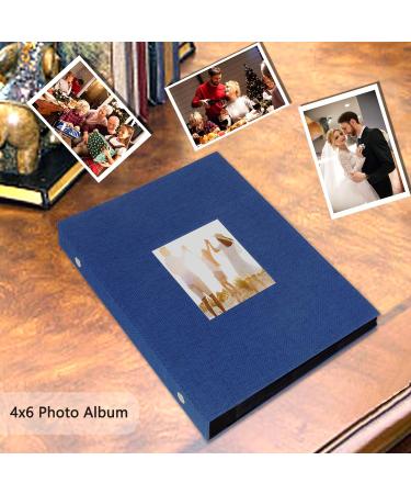 Miaikoe Photo Album 6x4 300 Pockets Slip in Large Capacity Album for Family Wedding Anniversary Linen Album Book Holds 300 Horizontal 10x15cm Photos(300 Pockets Blue) 300 Pockets Blue - Buy Online on GoSupps.com