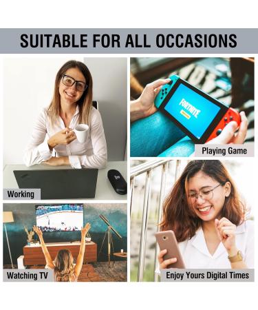 DUCO 5201 Blue Light Filter Glasses for Men & Women - UV Protection No Prescription Ideal for PC TV Gaming & Mobile Use - Buy Online on GoSupps.com