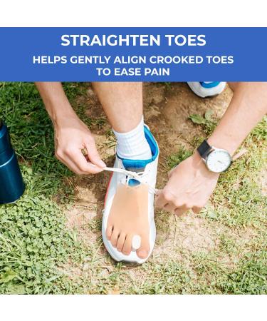 Soft Gel Toe Separators for Bunion & Toe Pain Relief - 6 Pack Toe Spacers & Spreaders - Gel Orthotics for Hallux Valgus & Overlapping Toes - Buy Online on GoSupps.com