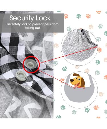 Dog Carrier Bag for Small Dogs & Cats | Sling Pet Carrier for Outdoors | Gray -01 - Buy Online on GoSupps.com