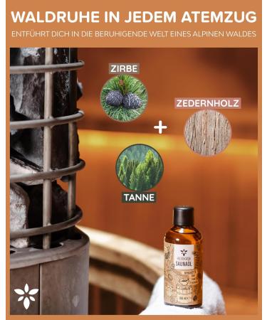Hero Green Organic Sauna Infusion - Forest Mountain Hut | Organic Oils with Stone Pine Fir & Cedar - 100ml Sauna Oil for Nature Lovers - Buy Online on GoSupps.com