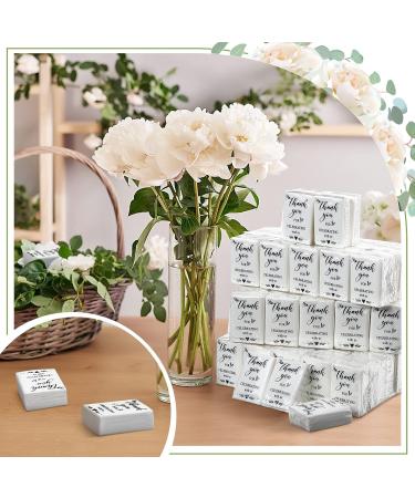 100 Pack Wedding Facial Tissues - Thank You Celebration Pocket Tissue Packs for Weddings and Parties (Appreciate Style) - Buy Online on GoSupps.com