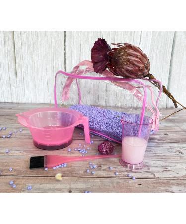Professional 4-Piece Hairdresser Set - Pink Tinting Bowl Brush & Measuring Cup | International Shipping Available - Buy Online on GoSupps.com