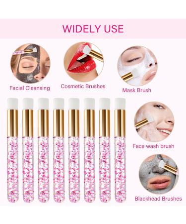 20 Pink Lash Shampoo Brushes - Glitter Crystal Eyelash Extension Cleaning Brushes for Makeup & Skin Care - Buy Online on GoSupps.com