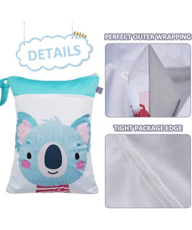 Seaur Wetbag Baby Kinder Waterproof Naspocket - Reusable Diaper Bag for Beach Pool Gym | 30x40cm - Buy Online on GoSupps.com