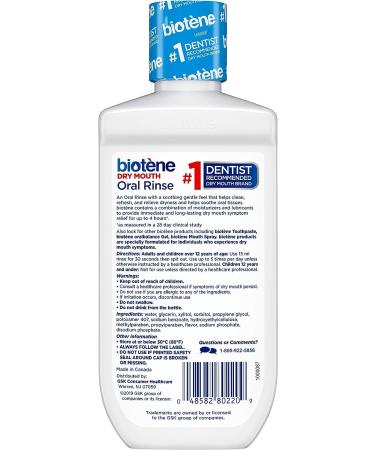Biotene Fresh Mint Alcohol-Free Oral Rinse Mouthwash for Dry Mouth - 8oz - Buy Online on GoSupps.com