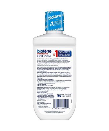 Biotene Fresh Mint Alcohol-Free Oral Rinse Mouthwash 8oz - Moisturizing for Dry Mouth - Buy Online on GoSupps.com