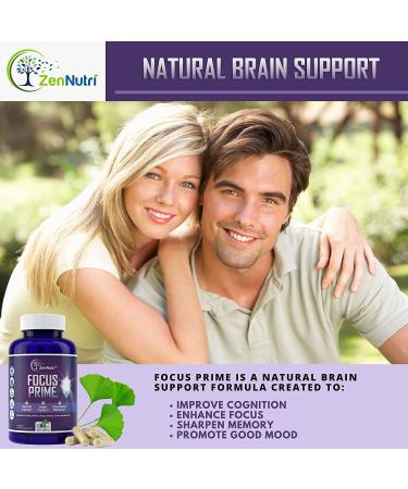 Brain Booster Supplement for Focus, Memory, Clarity & Mood Support - Natural Nootropic with Ginkgo Biloba, Bacopa Monnieri & More - 60 Count - Buy Online on GoSupps.com