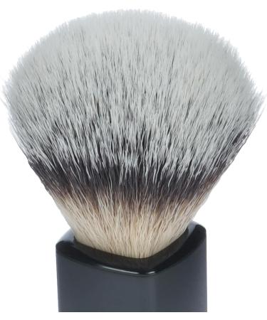 Premium Synthetic Hair Shaving Brush - Black Plastic Handle 10 cm Height 21 mm Ring Diameter - International Shipping Available - Buy Online on GoSupps.com