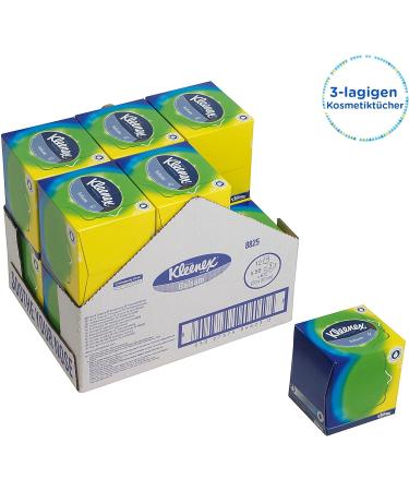 Kleenex Cosmetics Handkerchief Box 8825 - Soft Robust & Absorbent - 672 Perfume-Free 3-Layer Paper Handkerchiefs (12 Packs of 56) - International Shipping Available - Buy Online on GoSupps.com