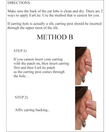 Shop EarLite 120 Invisible Earring Support Patches - Waterproof & Discreet Ear Lobe Solutions in ZipLock Pouch - International Shipping Available - Buy Online on GoSupps.com