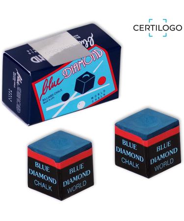 Blue Diamond Pool Cue Chalk with Certilogo Protection - 4 pcs by Longoni - Buy Online on GoSupps.com
