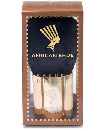 African Earth Kabuki Brush - Premium Quality Makeup Application for Flawless Finish | Shop Internationally - Buy Online on GoSupps.com