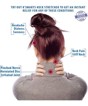 Pinched Nerve Neck Stretcher & Cervical Traction Device for Home Pain Relief - Inflatable Spinal Decompression Collar for Muscle Strain, Herniated Discs, and Injury Recovery (Blue) - Buy Online on GoSupps.com