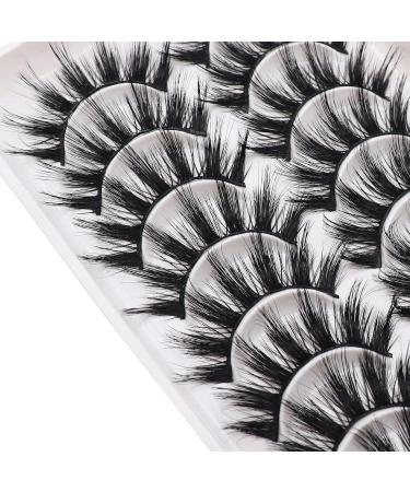 Losha Lashes Natural Look Fluffy Faux Mink 3D07 False Eyelashes - Reusable 10 Pairs Pack - Buy Online on GoSupps.com