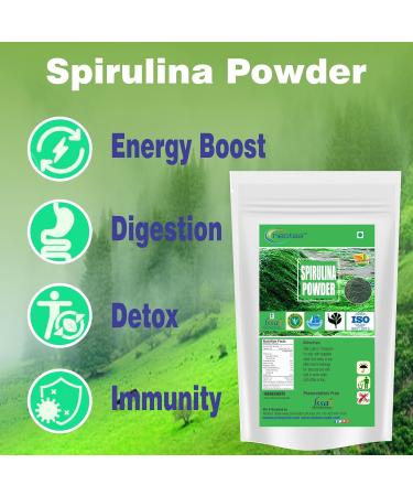 neotea Organic Spirulina Powder | Nutrient-Dense Superfood Supplement | Rich in Protein Vitamins & Antioxidants | Immune Support | Non-GMO Vegan Gluten-Free | No Additives (100 GM(3.52 OZ)) - Buy Online on GoSupps.com