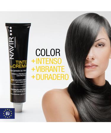 NAVIR Profesional Hair dye for women cream with wheat germ and argan oil 30 dark brown 60 ml - Buy Online on GoSupps.com