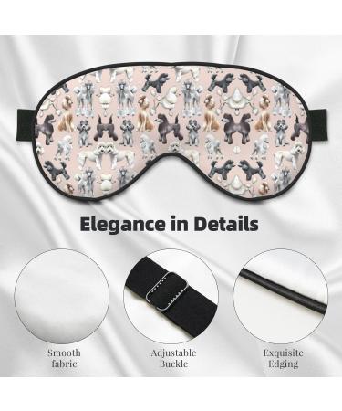 Poodle Dog Eye Mask - Soft Elastic & Adjustable Sleep Mask for Men & Women | Nighttime Comfort - Buy Online on GoSupps.com