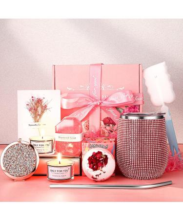 Rhinestone Water Bottle & Spa Gift Box - Birthday/Christmas Gift for Her - Buy Online on GoSupps.com