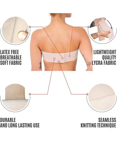 Breast Implant Stabilizer Band - Post Surgery Augmentation/Reduction Strap - Chest Belt for Breast Support - One Size Fits All (Beige) - Buy Online on GoSupps.com