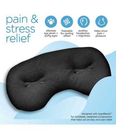 IMAK Compression Pain Relief Mask and Eye Pillow | Cold Therapy for Headache, Migraine, Sinus Pain | Patented Design | Universal Size | Travel & Sleep Aid | Blocks Light - Buy Online on GoSupps.com