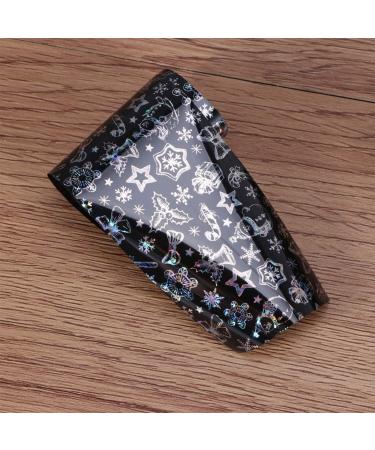 Lurrose Christmas Nail Foil 10 Rolls Deer Snowflake Christmas Nail Foil Transfer Sticker Manicure Nail Decals for Women Girls (Silver) - Buy Online on GoSupps.com