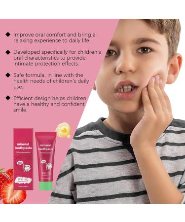Kids Toothpaste Strawberry Flavor - Gentle Oral Care Teeth Cleaning Enamel Protection Reduces Stains for Children(1PCS) 1 Fl Oz (Pack of 1) - Buy Online on GoSupps.com