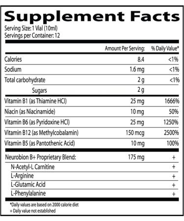 Neurobion Plus Liquid B Complex Dietary Supplement - 10 Vials - Buy Online on GoSupps.com