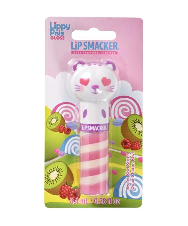 Lip Smacker - Lippy Pal SWILL GLOSS COLLECTION - Kitten -Lippe balm for children - Kiwi taste - lip care for girls in sweet animal design - kitten