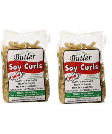 Butler Foods Soy Curls 8 Ounce (2-Pack)