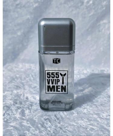 555 VVIP MEN Cologne Eau De Toilette (Inspired by 212 VIP MEN) 3.4oz/100ml Natural Spray Long Lasting - Buy Online on GoSupps.com