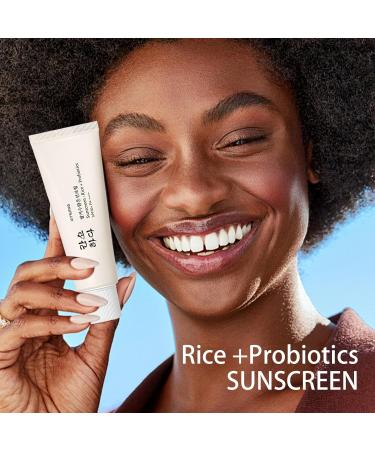 Relief Sun Organic Sunscreen SPF50+ Rice and Probiotics PA++++Korean Cream Care | Korean Skin for All Skin Types | UV Defens Nourishing Skin Protection (2PCS) - Buy Online on GoSupps.com