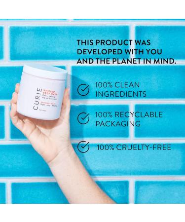 Curie Whipped Body Wash & Shave Cream - Moisturizing Body Soap with White Tea | 8 oz - Luxurious International Shipping - Buy Online on GoSupps.com