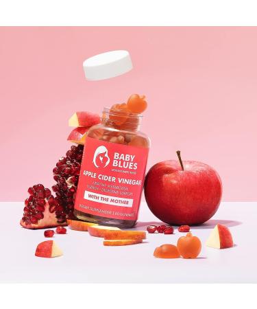 Baby Blues Apple Cider Vinegar Gummies - Vegan, Non-GMO, Gluten-Free Supplement with Vitamin B-6 & B12 - 60 Pieces - Buy Online on GoSupps.com