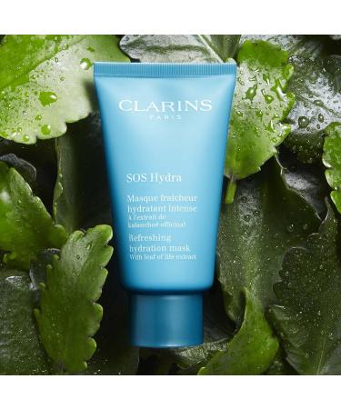 Clarins SOS Hydra Refreshing Hydration Mask | Hyaluronic Acid Formula for Instantly Hydrated, Radiant Skin | Smoothes Fine Lines, Calms Irritations in 10 Minutes - Buy Online on GoSupps.com