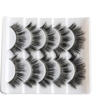 5 Pairs False Eyelashes Natural Fake Eyelashes Fluffy Hand-made Eyelashes Extension (3D301) - Buy Online on GoSupps.com