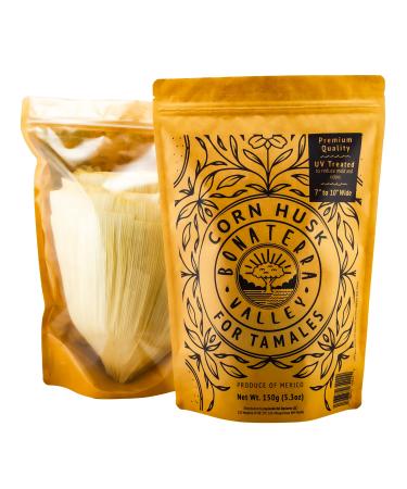 Bonaterra Valley Premium Large Corn Husk for Tamales 150g (5.3oz). Large Size (7