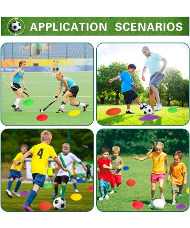 9 Inch Colored Spot Marker Set - 12 Non-Slip Rubber Cones for Sports Training and Dance Practice - Buy Online on GoSupps.com