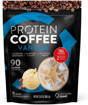 Complete Roast Vanilla - Gourmet All Natural Coffee Protein | 15 Servings - International Shipping Available - Buy Online on GoSupps.com