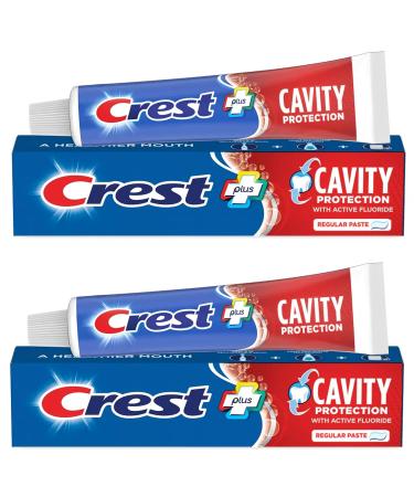 Crest Cavity Protection Toothpaste Regular 8.2 Ounce (Pack of 2) - Buy Online on GoSupps.com
