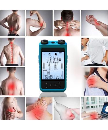 TENS Device for Pain Relief | Double Channel Muscle Relaxation | 24 Programs - Effective Pain Therapy (Blue) - Buy Online on GoSupps.com