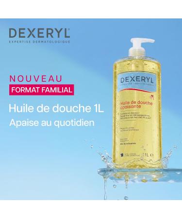 DEXERYL - Huile de Douche Apaisante - Nettoie & Relipide la Peau d s la naissance - Pr serve la Barri re Cutan e - Peaux Tr s S ches ou Tendance Atopique - Sans Savon Sans Parfum - 1L 1 L - Buy Online on GoSupps.com