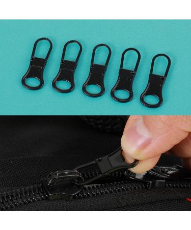 Buy Sibba 10-Piece Metal Zipper Repair Kit - Universal Zipper Pull Replacement for Jackets Luggage Backpacks & More | Multi-Colored - Buy Online on GoSupps.com
