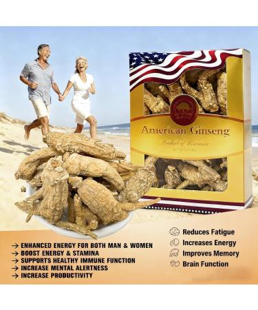 Hand-Selected American Wisconsin Farmed Ginseng Root | Cultivated Wisconsin American Ginseng (Medium 4oz/Box) American Ginseng-Box-4 Ounces-Medium - Buy Online on GoSupps.com