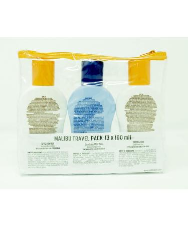 Malibu Sun Protection Travel Size Tanning Pack 1 x SPF 20 1 x SPF 10 Sun Tan Lotion & 1 x After Sun Aloe Vera Lotion Kit - Buy Online on GoSupps.com