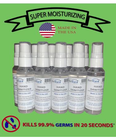 KeriCure Super Moisturizing Hand Sanitizer Spray 1oz Travel Size Pack of 6 - Peppermint Essential Oil, Aloe & Vitamin E - Natural Ingredients - Made in USA by Woman Owned Small Biz - Buy Online on GoSupps.com