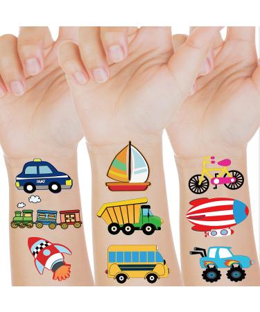 Transportation Birthday Party Supplies 56 Style Transportation Tattoos for Kids Traffic Party Favor Decoration