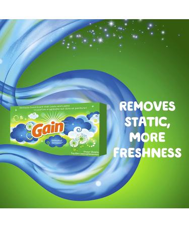 GAIN Blissful Breeze Fabric Softener Dryer Sheets - 200 Count - Buy Online on GoSupps.com