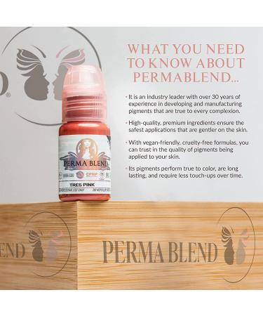 Perma Blend Bazooka Microblading Ink - Bright Pink Lip Blush - Vegan (0.5 oz) - Buy Online on GoSupps.com